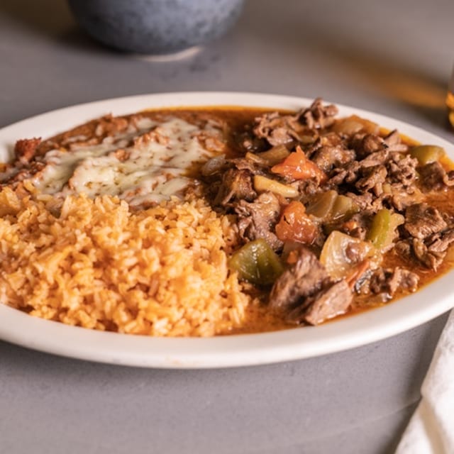 Steak Ranchero Plate.